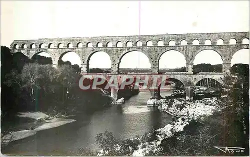 Moderne Karte Pont du Gard Commune de Vers Construit 19 ans avant J C