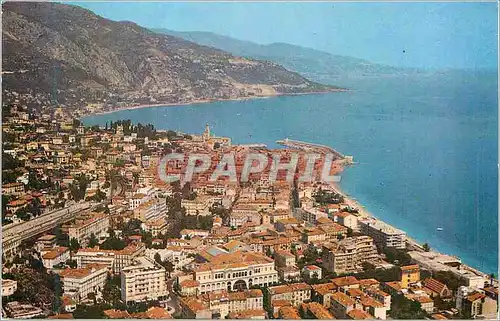 Cartes postales moderne Menton (A M) Les Sites Merveilleux de la Cote d'Azur Vue Aerienne sur la Ville
