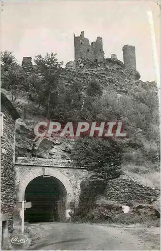 Moderne Karte Bagnols les Bains (Lozere) Ruines du Tournel Le Tunnel