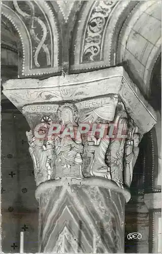 Cartes postales moderne Chauvigny (Vienne) Interieur de l'Eglise St Pierre Detail d'un Chapiteau L'Adoration des Mages