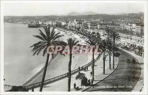 Cartes postales moderne Nice Vue Generale Quai des Etats Unis