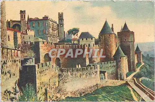 Cartes postales moderne Carcassonne (Aude) La Douce France Entree de la Cite