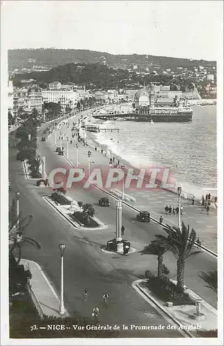 Moderne Karte Nice Vue Generale de la Promenade des Anglais