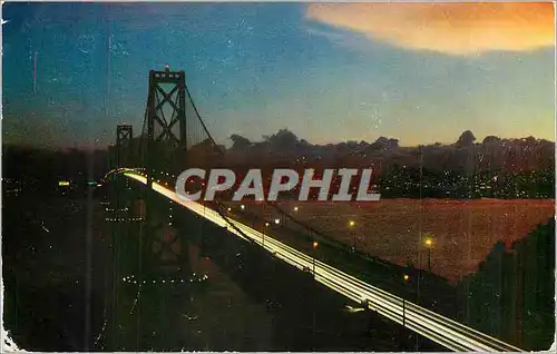 Cartes postales moderne San Francisco Bay Bridge at Night