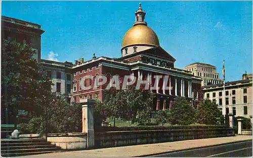 Moderne Karte Boston Mass Souvenir Corp of America  State House