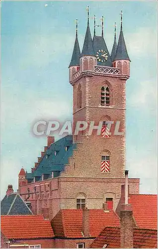 Moderne Karte Sluis Holland Raadhuis Townhall Hotel de Ville