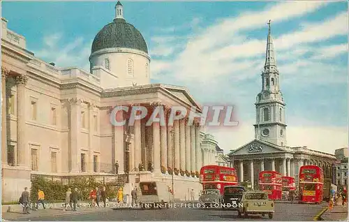 Cartes postales moderne London National Gallery and Srmartin in the Fields