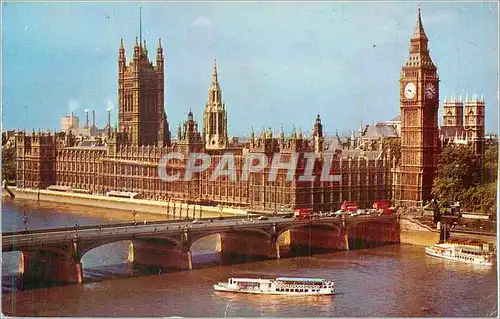 Cartes postales moderne London House of Parliament Westminster Bridge
