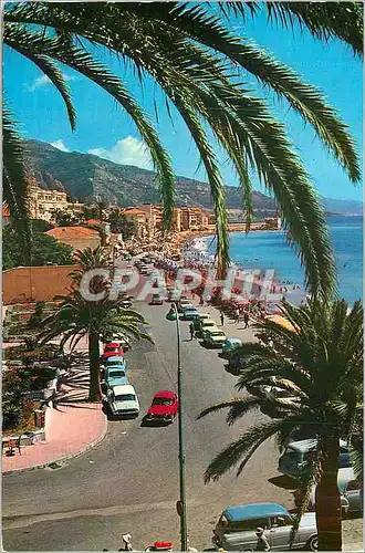 Moderne Karte Menton La Promenade Georges V