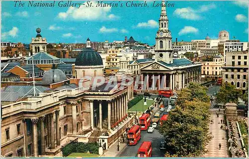 Cartes postales moderne The National Gallery St Martins Church London