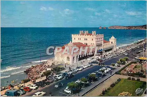 Cartes postales moderne Hendaye Frontiere Franco Espagnole La plage le casino et les deux Jumeaux