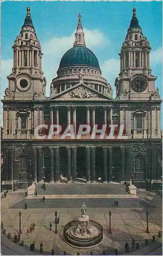 Cartes postales moderne St Pauls Cathedral London The Dome of St Pauls is considered Wrens Masterpiece