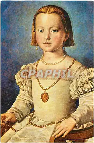 Moderne Karte Bronzino Portrait de Bia Florence Musee des Offices