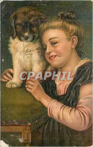 Cartes postales moderne Enfant Chien
