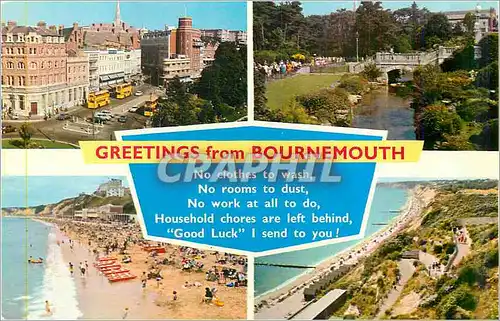 Cartes postales moderne Greetings from Bournemouth