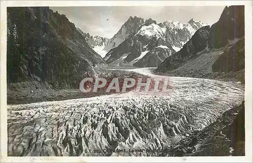 Cartes postales moderne Chamonix La mer de glacier