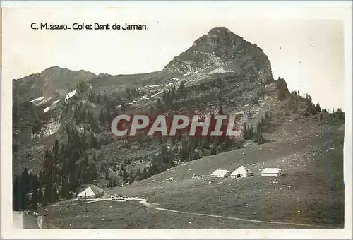 Moderne Karte Col et Dent de Jaman