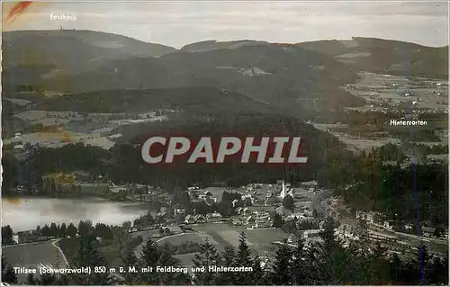 Moderne Karte Titisee Schwarzwald mit Feldberg und Hinterzarten