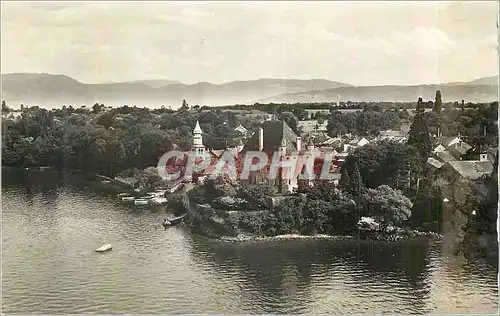 Cartes postales moderne Lac Leman Yvoire Haute Savoie Le chateau et l eglise