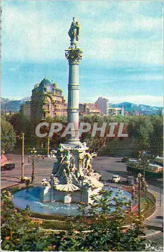 Moderne Karte Marseille La place Castellane et la fontaine Cantini