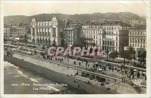 Cartes postales moderne Nice Promenade des Anglais Les Hotels