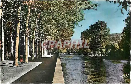 Moderne Karte Saint Girons Ariege Le Champ de Mars et les bords du Salat