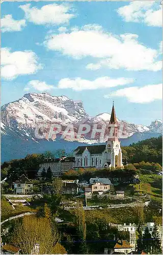 Moderne Karte Annecy Haute Savoie Monastere de la Visitation dans le decor majestueux de la Tournette