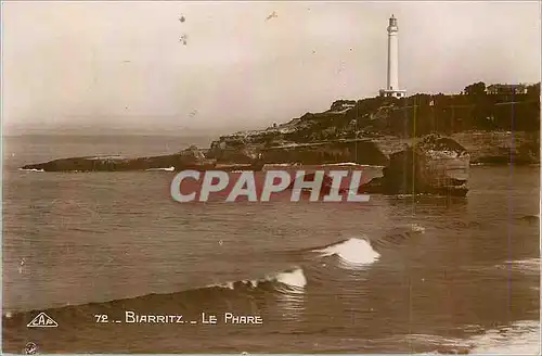 Moderne Karte Biarritz Le Phare