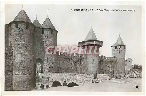 Cartes postales moderne Carcassonne Le Chateau Entree principale