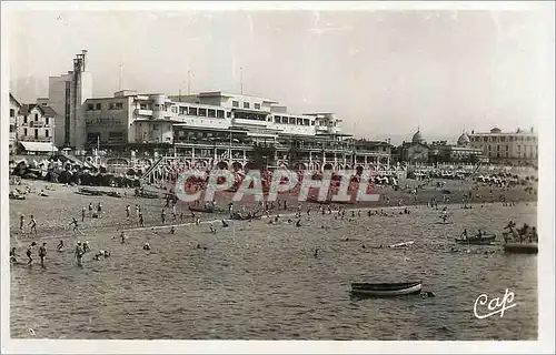 Moderne Karte St Jean de Luz Vue generale de la plage vers la Pergola