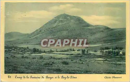 Moderne Karte Camp de la Fontaine du Berger et le Puy de Dome