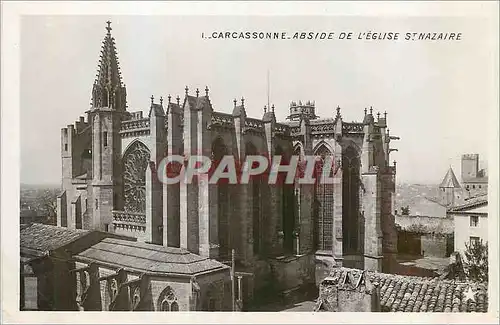 Cartes postales moderne Carcassonne Abside de l Eglise St Nazaire