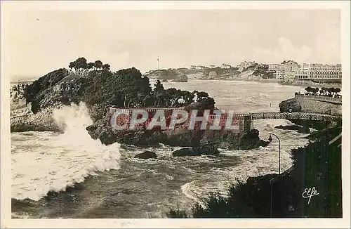 Cartes postales moderne Biarritz Le Rocher du Basta