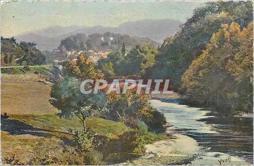Cartes postales moderne La Payz Basque Saint Jean Pied de Port Basses Pyrenees La Nive et le village dans son large cirq