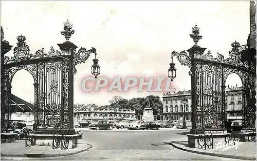 Moderne Karte Nancy Les Grilles de Jean Lamour de la Place Stanislas