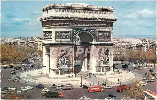 Moderne Karte Paris L Arc de Triomphe Place de l Etoile