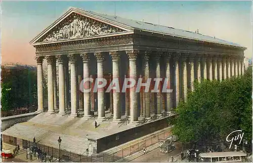 Moderne Karte Paris Eglise de la Madeleine