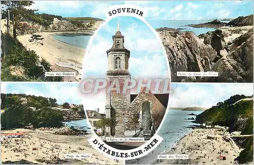 Cartes postales moderne Souvenir d Etables sur Mer Plage des Godelins Plage du moulin