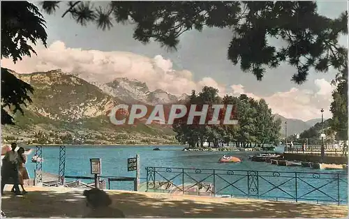 Cartes postales moderne Annecy L Ile des Cygnes le Mont Veyrier et la Tournette