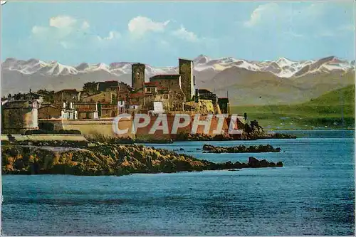 Cartes postales moderne Antibes et la Chaine des Alpes