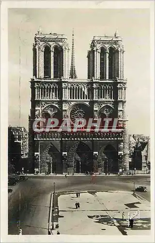 Cartes postales moderne Paris Notre Dame Facade