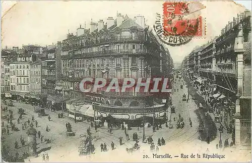 Cartes postales moderne Marseille Rue de la Republique