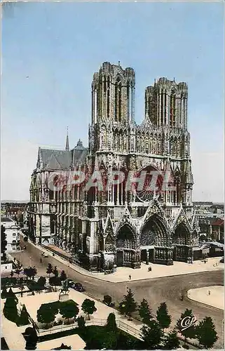 Moderne Karte Reims La Cathedrale