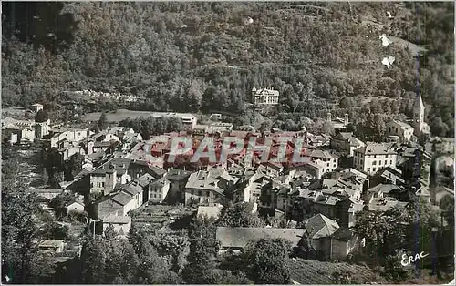 Moderne Karte Ax les Thermes la Perle des Pyrenees Vue sur la ville du Rocher de la Vierge