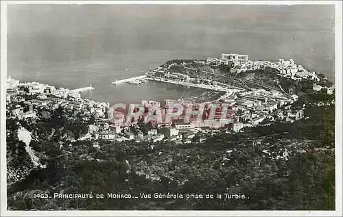 Cartes postales moderne Principaute de Monaco Vue generale prise de la Turbie