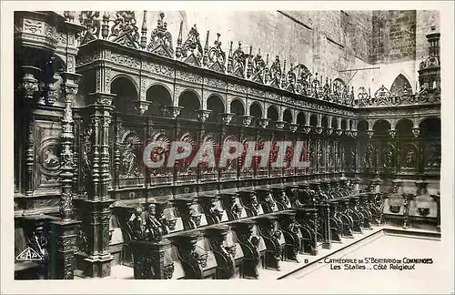 Cartes postales moderne Cathedrale de St Bertrand de Comminges Les Stalles Cote Religieux