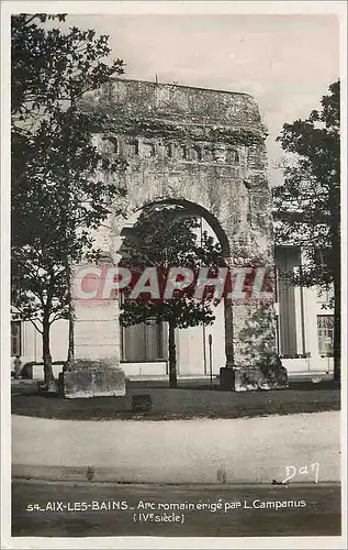 Moderne Karte Aix les Bains Arc romain erge par l Campanus