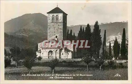 Moderne Karte Eglise de St Just et Cathedrale de St Bertrand de Comminges