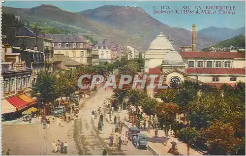Cartes postales La Bourboule Boulevard de l Hotel de Ville et Thermes