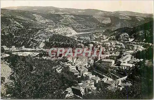 Moderne Karte Amelie les Bains Vue generale